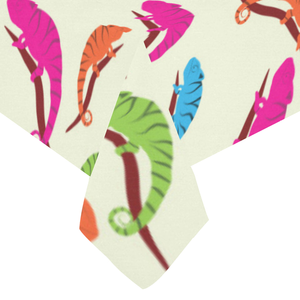 Colorful Chameleon lizard pattern Tablecloth