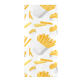 French fries white paper box pattern Beach Towel