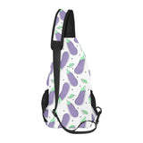 Eggplant Pattern Print Design 05 All Over Print Chest Bag