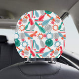 Watercolor bowling pattern Car Headrest Cover