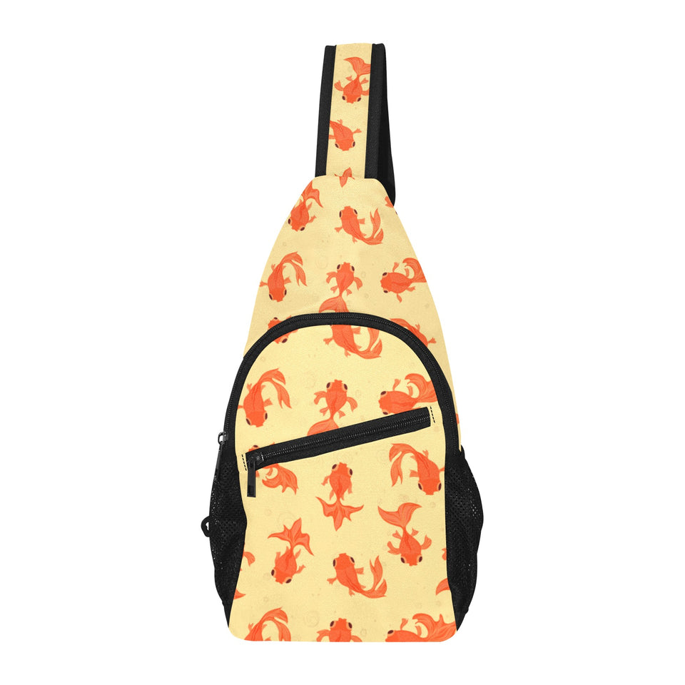 Goldfish Pattern Print Design 02 All Over Print Chest Bag