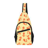Goldfish Pattern Print Design 02 All Over Print Chest Bag