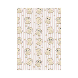 cute owl leaf House Flag Garden Flag