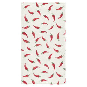 Chili peppers pattern Bath Towel