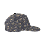 Gold ginkgo leaves All Over Print Snapback Cap