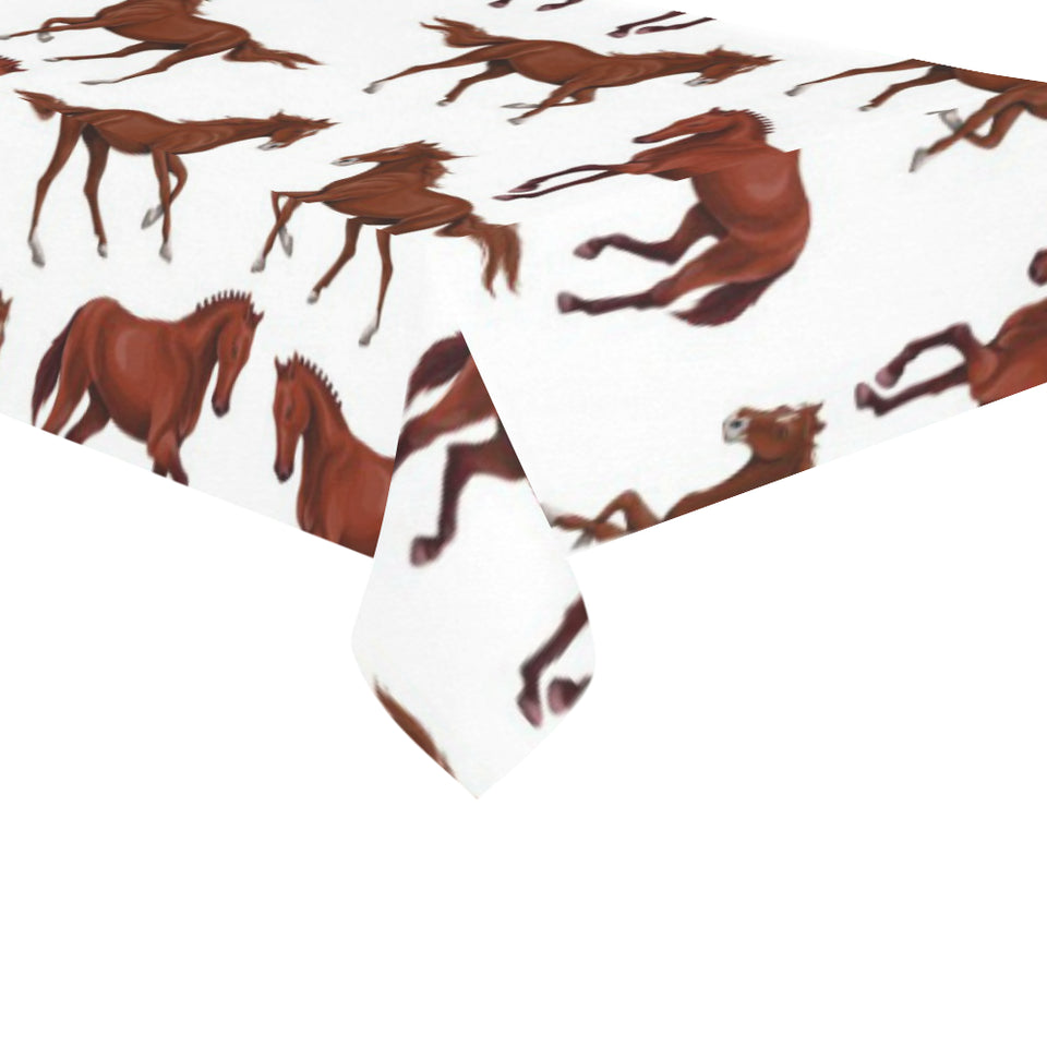 Horses running pattern background Tablecloth