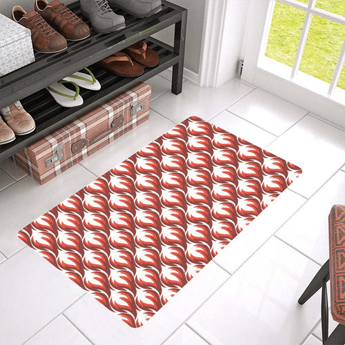 Fire flame symbol design pattern Doormat