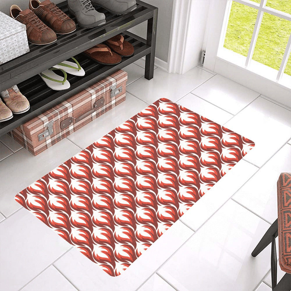 Fire flame symbol design pattern Doormat