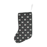 Piano Pattern Print Design 05 Christmas Stocking
