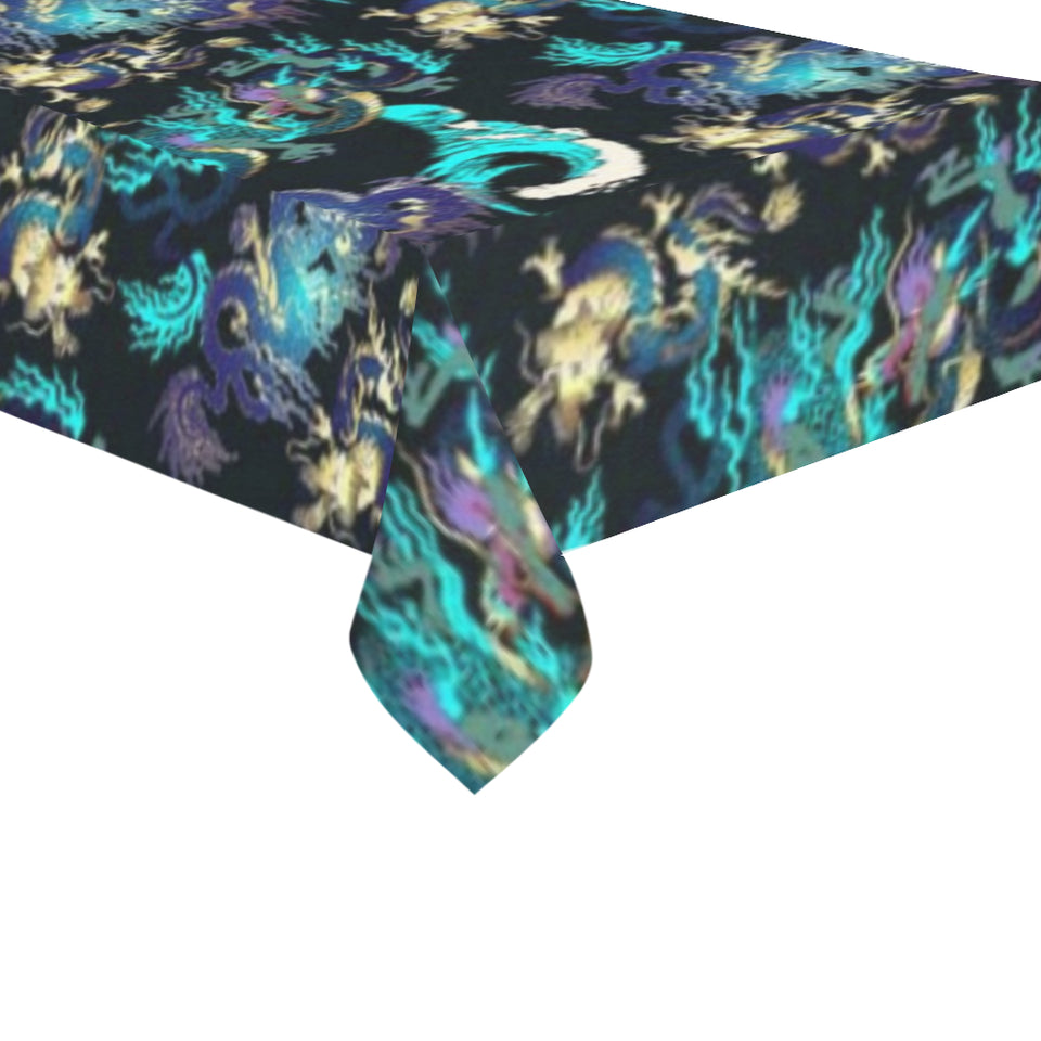 Dragon sea wave pattern Tablecloth