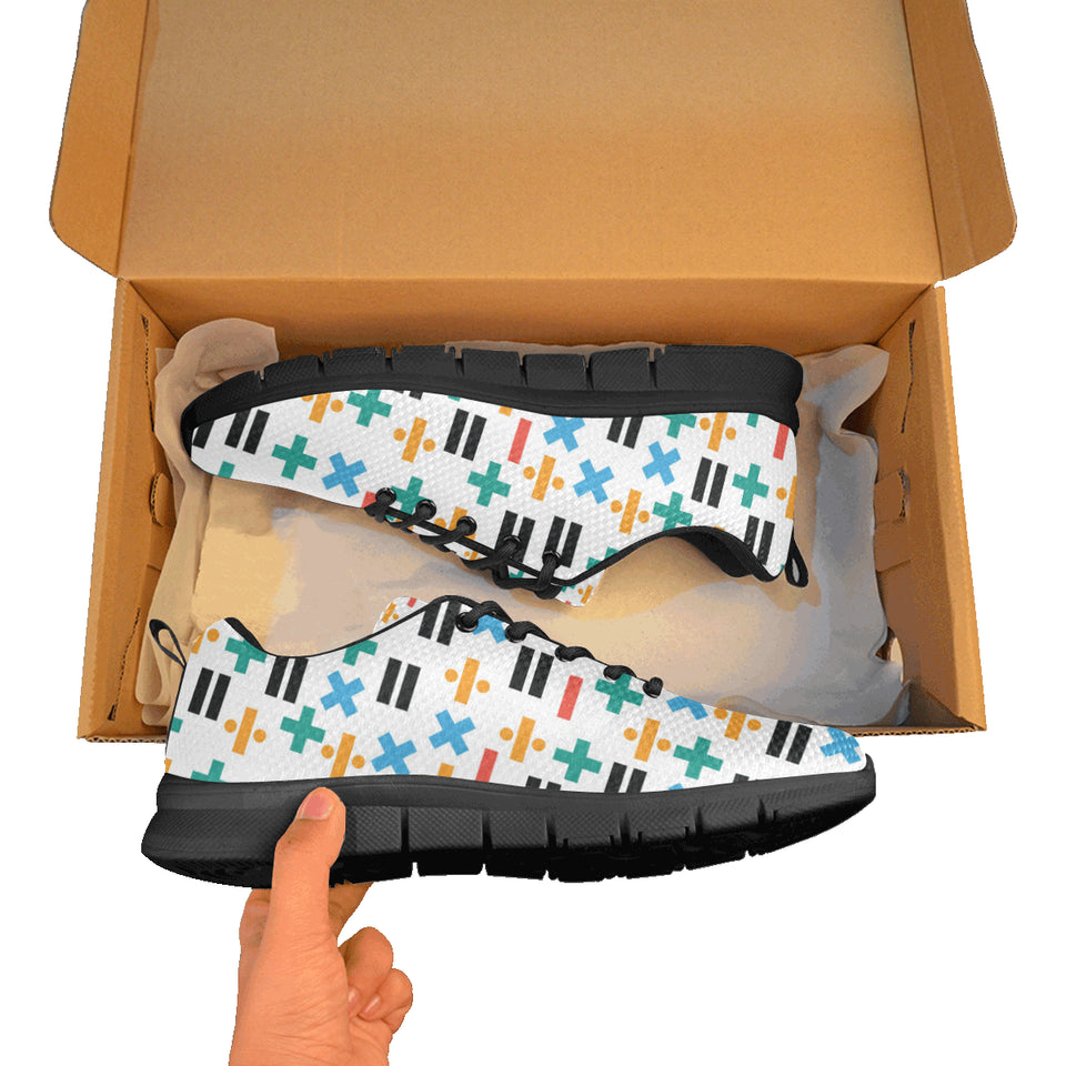 Math Pattern Print Design 05 Men's Breathable Sneakers ( Model 055)