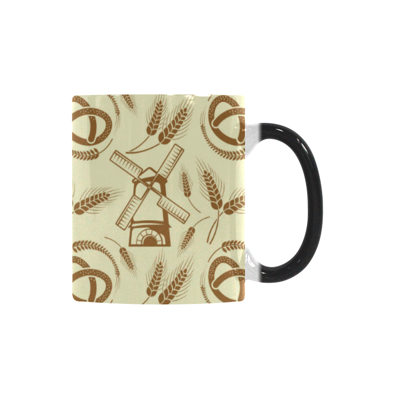 Windmill Wheat pattern Morphing Mug Heat Changing Mug