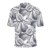 Guava tropical hand drawn pattern Men's All Over Print Polo Shirt
