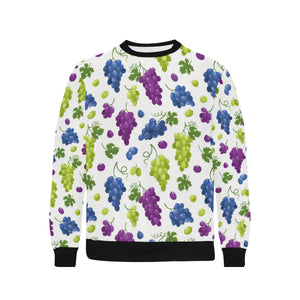 Grape pattern Men's Crew Neck Sweatshirt