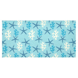 Blue starfish coral reef pattern Tablecloth