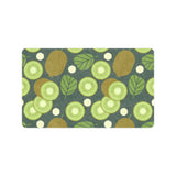 Whole sliced kiwi leave and flower Doormat