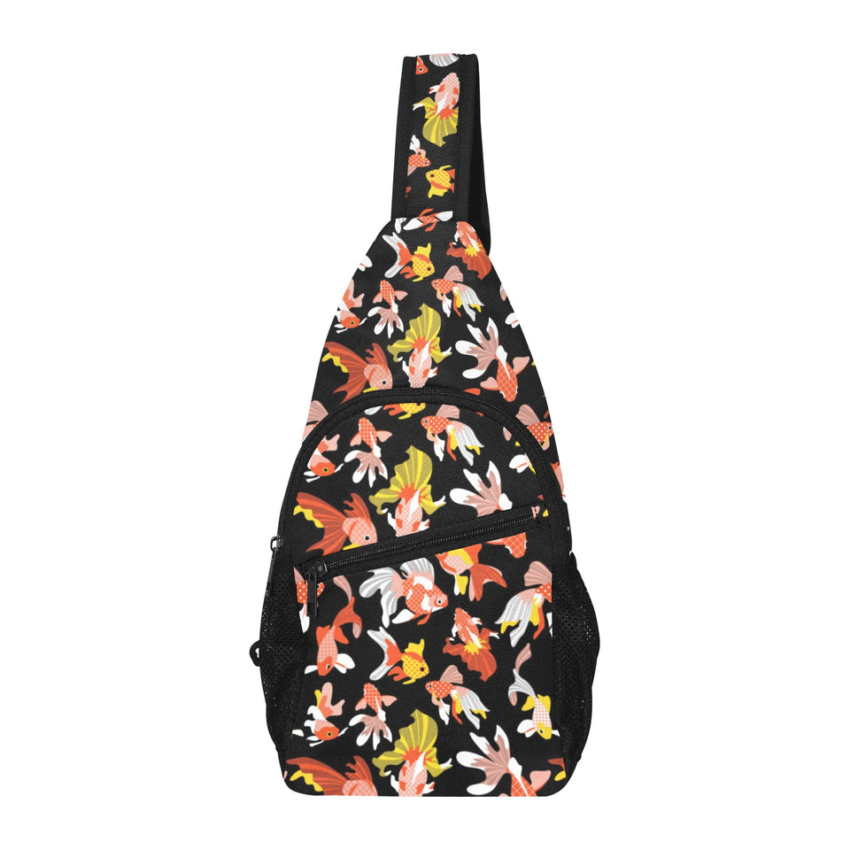Goldfish Pattern Print Design 03 All Over Print Chest Bag