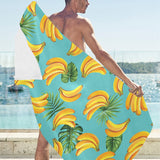Banana Palm Leaves pattern background Beach Towel