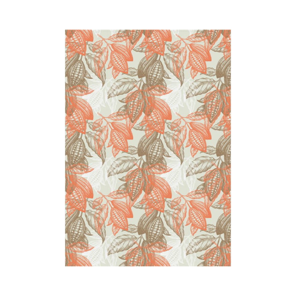 Cocoa beans Cocoa tree pattern House Flag Garden Flag