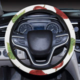 Red apples pattern Car Steering Wheel Cover