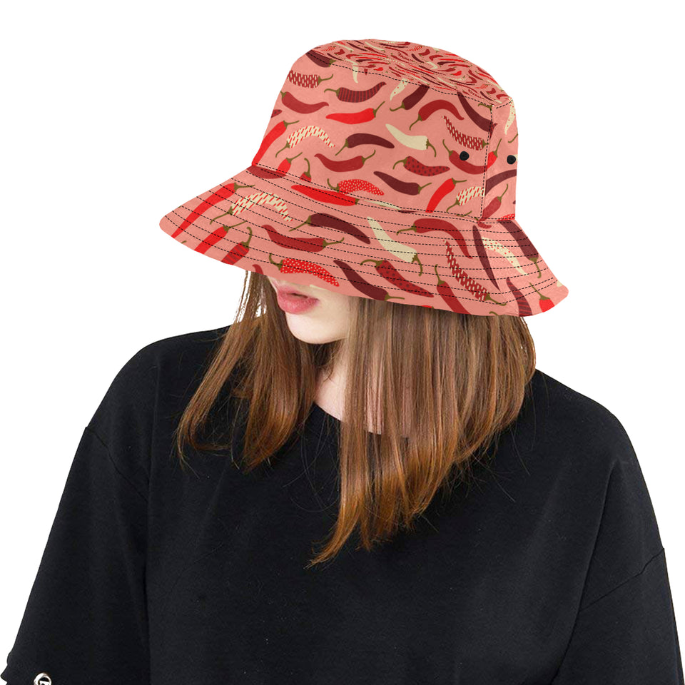 Beautiful Chili peppers pattern Unisex Bucket Hat