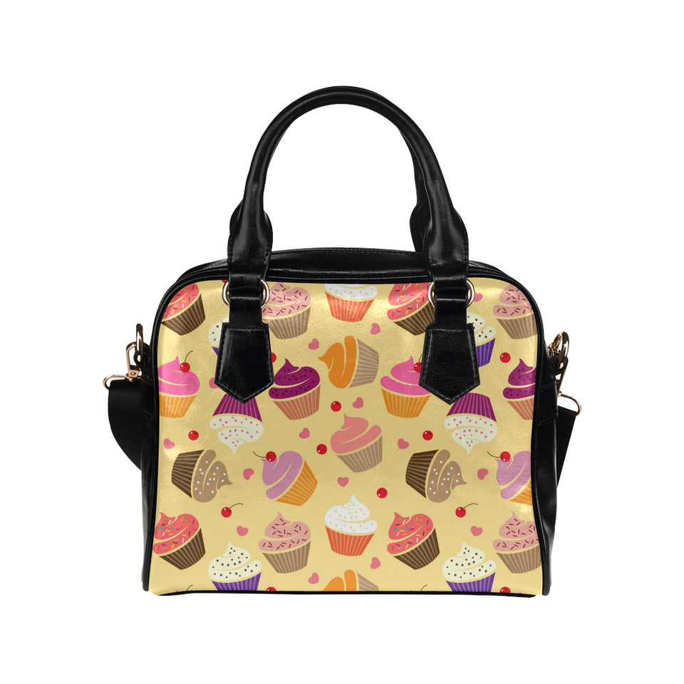 cake cupcake heart cherry pattern Shoulder Handbag
