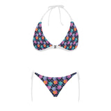 Pineapples pattern zigzag background Sexy Bikinis Two-Piece Swimsuits