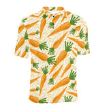 Carrot Pattern Print Design 01 Men's All Over Print Polo Shirt