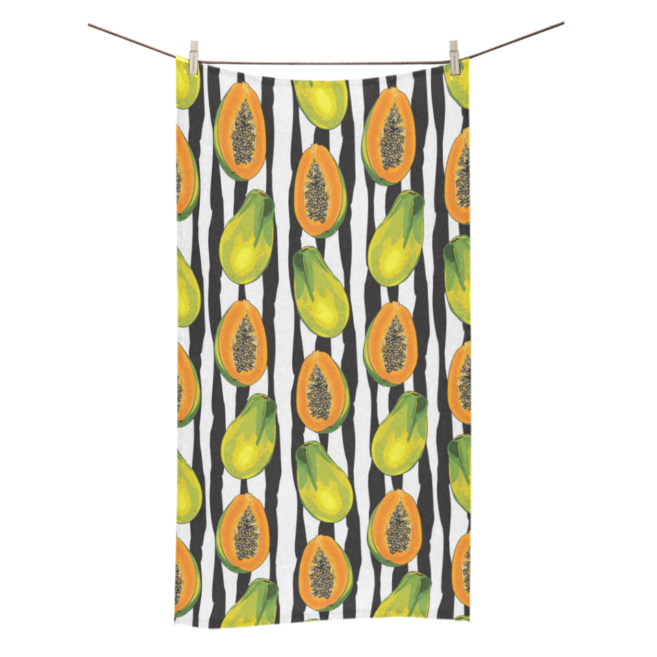 papaya design pattern Bath Towel