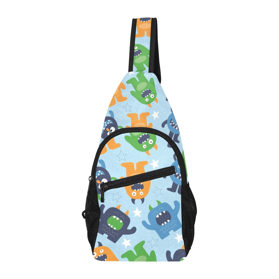Alien Pattern Print Design 04 All Over Print Chest Bag