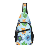 Alien Pattern Print Design 04 All Over Print Chest Bag