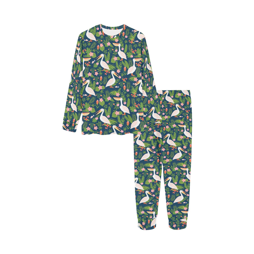 Pelican Pattern Print Design 05 Kids' Boys' Girls' All Over Print Pajama Set