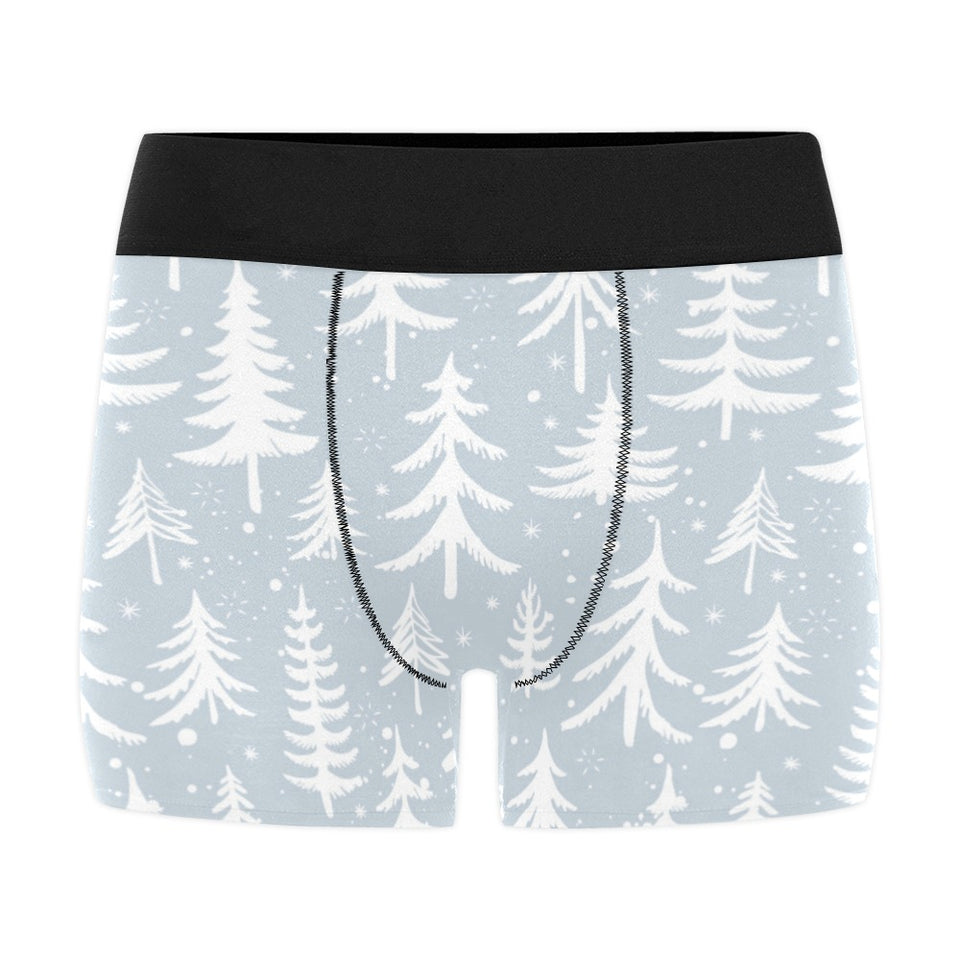 Christmas tree winter forest pattern Men's All Over Print Boxer Briefs Men's Underwear