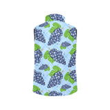 Watercolor grape pattern Women's Padded Vest