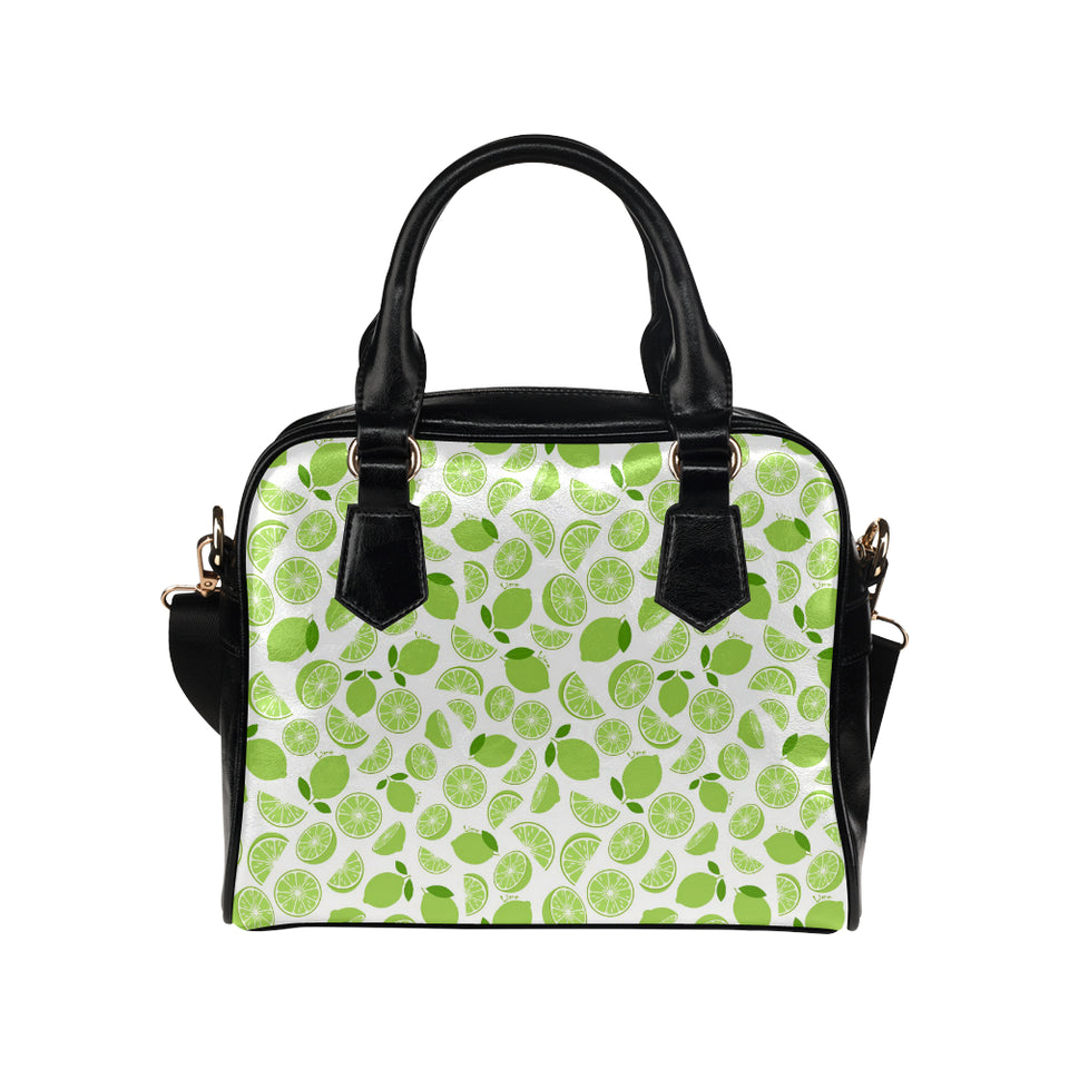 Lime design pattern Shoulder Handbag