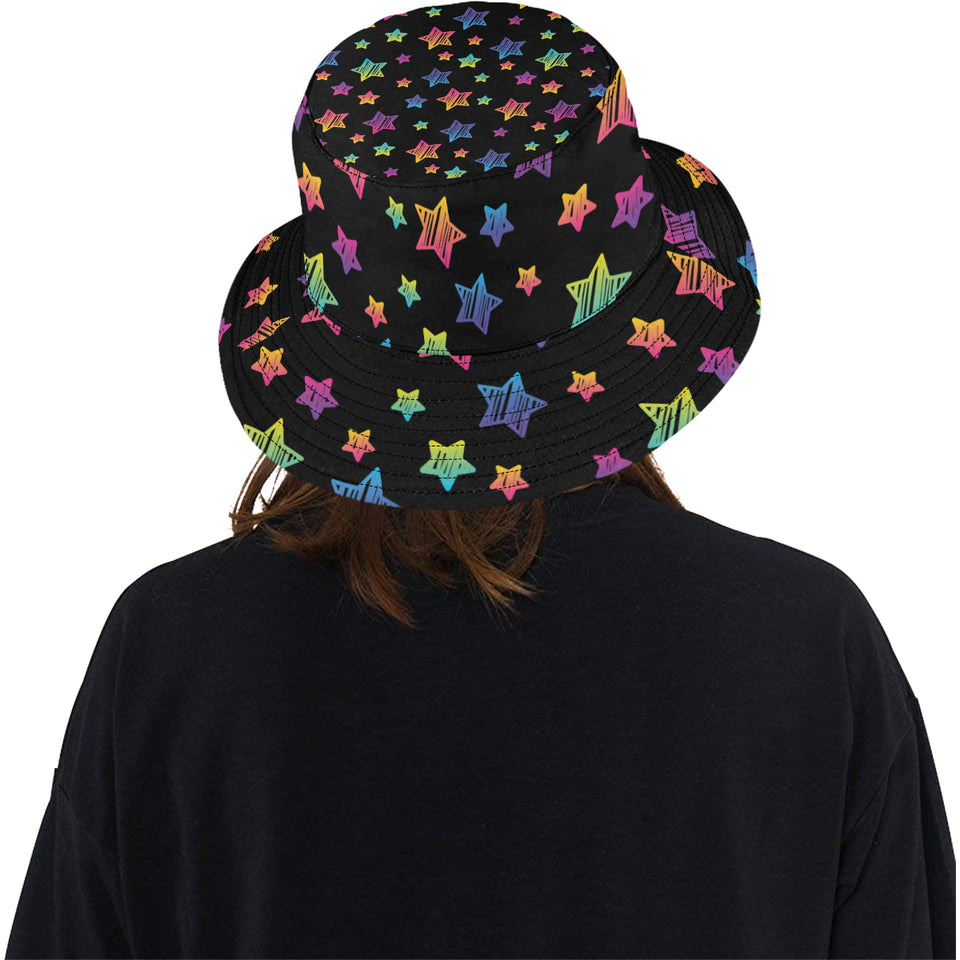 Colorful star pattern Unisex Bucket Hat