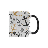 Anchors Rudders pattern Morphing Mug Heat Changing Mug