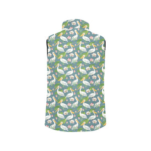 Pelican Pattern Print Design 04 Men's Padded Vest