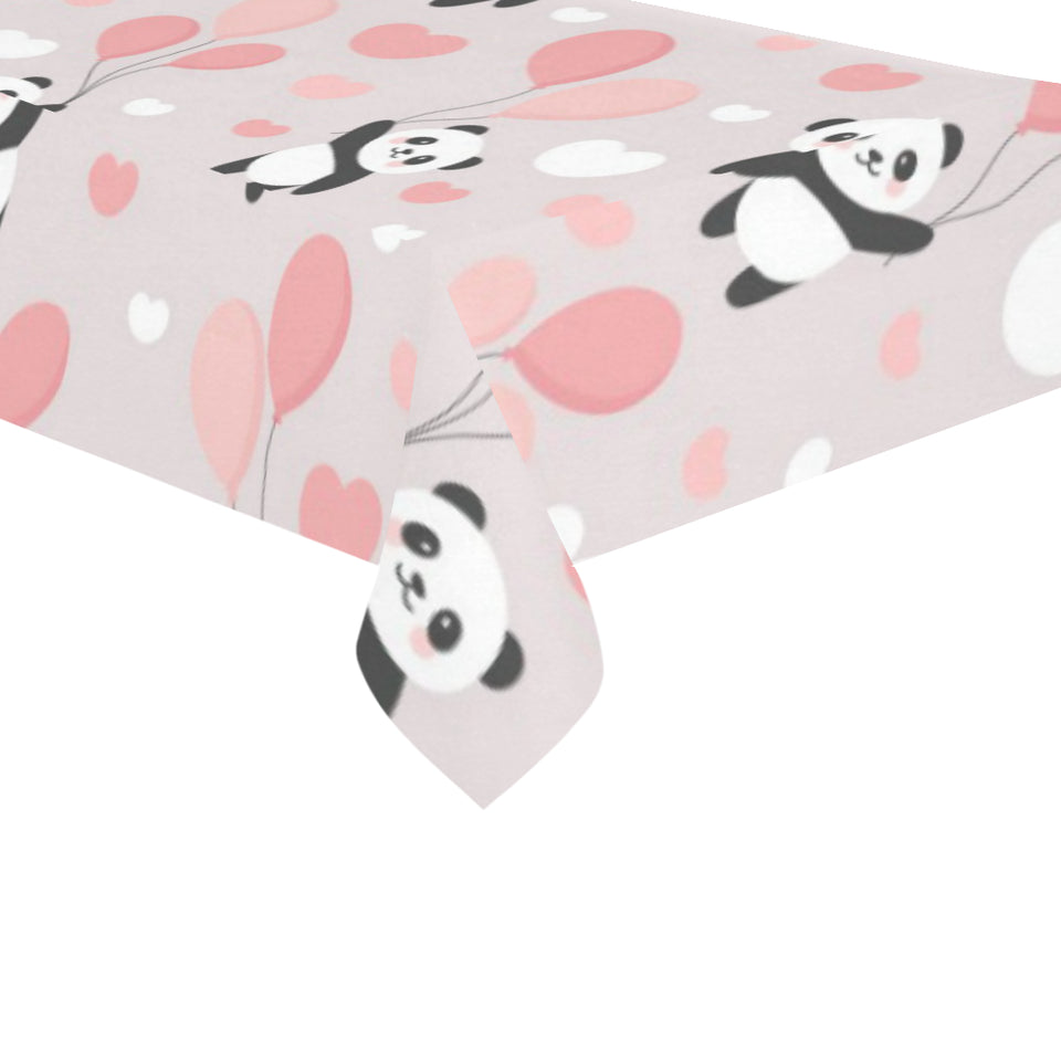 Cute panda ballon heart pattern Tablecloth