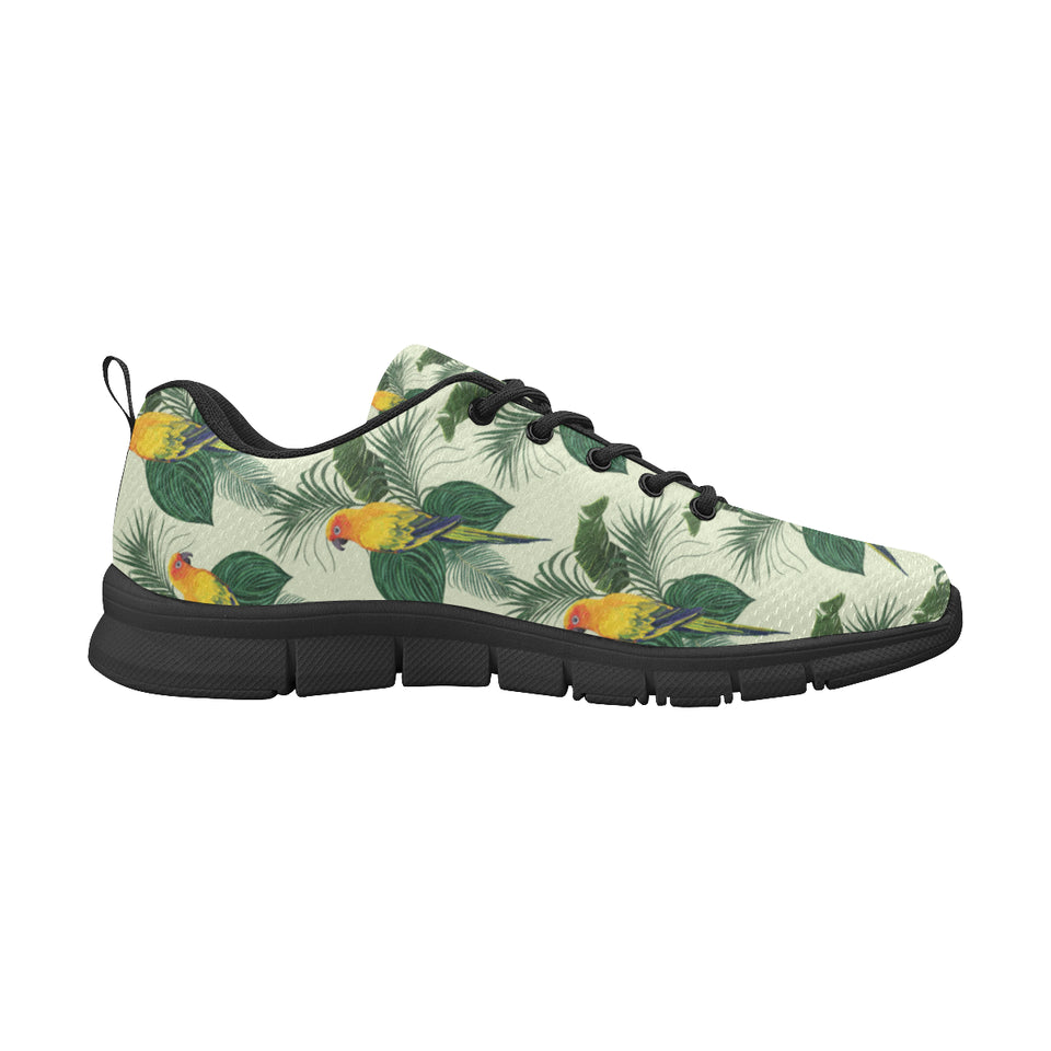 Beautiful parrot palm leaves pattern Men's Sneaker Shoes