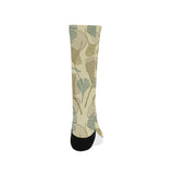 Ginkgo leaves design pattern Crew Socks