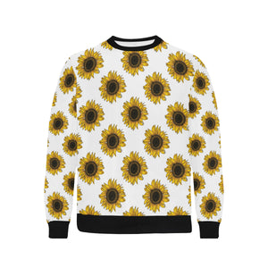 sunflowers design pattern Men's Crew Neck Sweatshirt