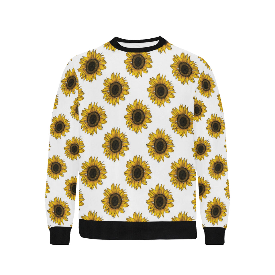 sunflowers design pattern Men's Crew Neck Sweatshirt