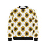 sunflowers design pattern Men's Crew Neck Sweatshirt