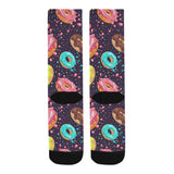 Colorful donut glaze pattern Crew Socks