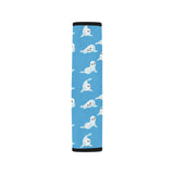 Cute sea lion seal pattern background Car Seat Belt Cover