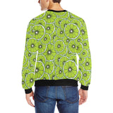 Slices of Lime design pattern Men's Crew Neck Sweatshirt