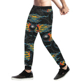 Bowling balls flame pattern Unisex Casual Sweatpants
