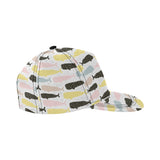 Whale dot pattern All Over Print Snapback Cap