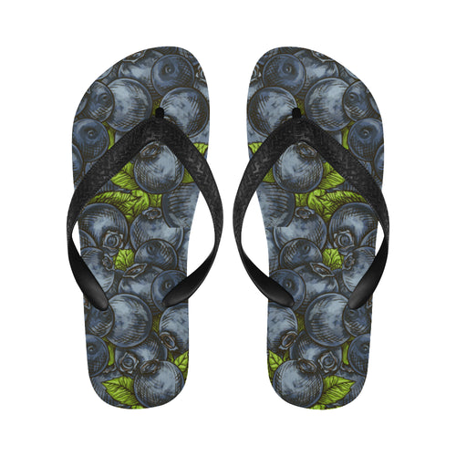 blueberry pattern Unisex Flip Flops